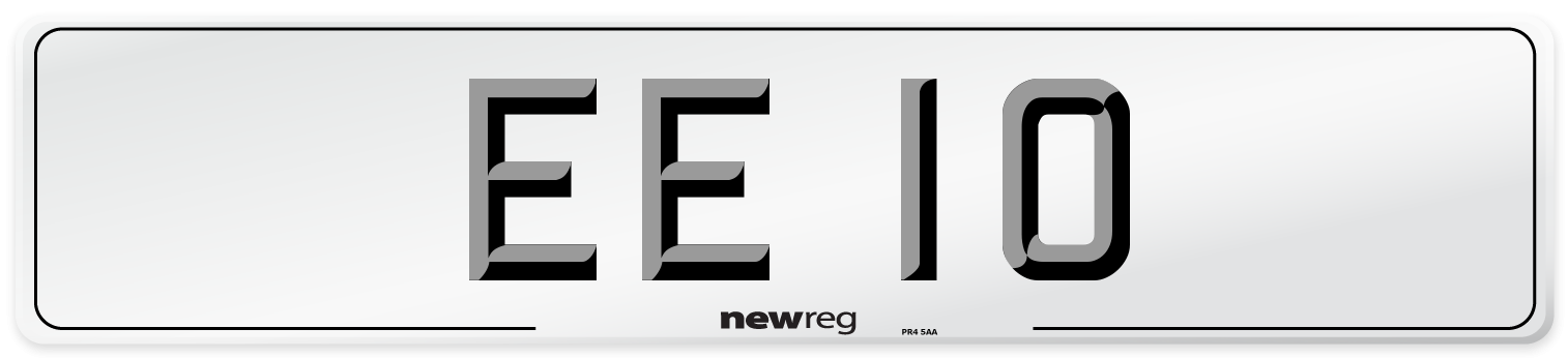 EE 10 Number Plate from New Reg